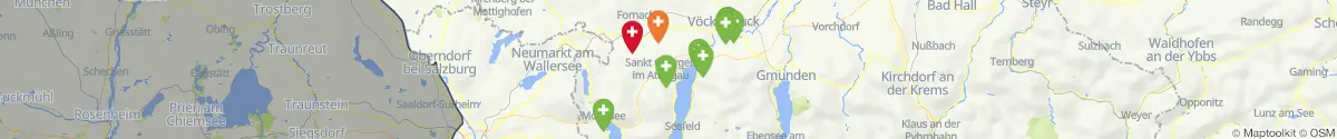 Map view for Pharmacies emergency services nearby Pöndorf (Vöcklabruck, Oberösterreich)